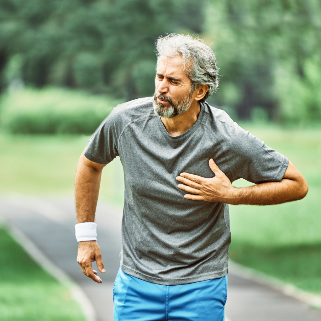 υπερτροφική μυοκαρδιοπάθεια  man in chest pain