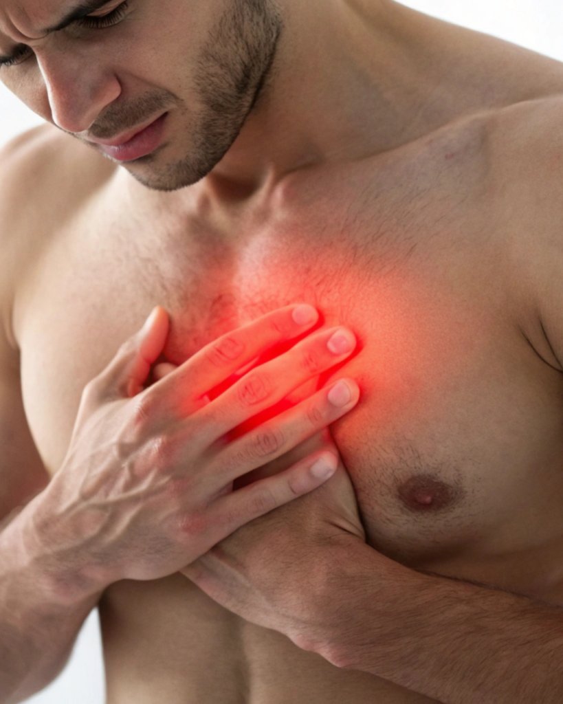 εκτακτοσυστολική αρρυθμία man with heart palpitations