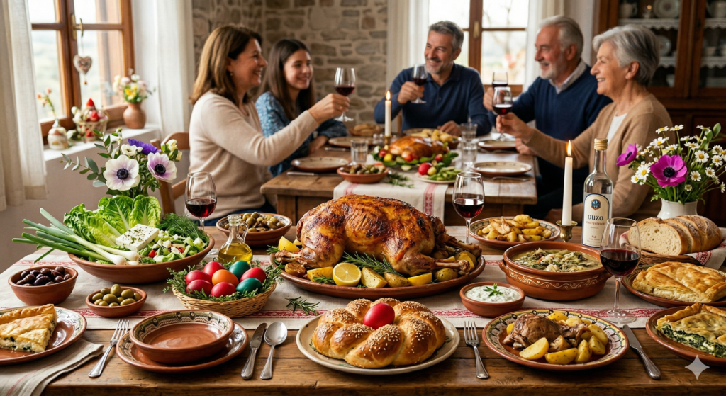 Οικογένεια στο πασχαλινό τραπέζι - Συμβουλές καρδιολόγου Δημητρίου Βραχάτη